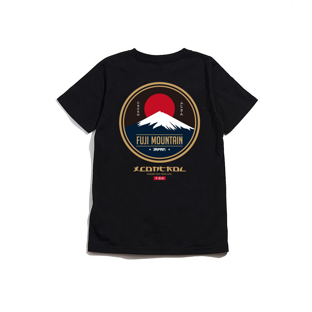 XCTRL富士不盡山短T-黑