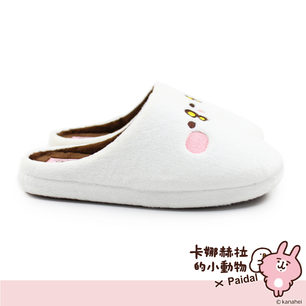Paidal x 卡娜赫拉的小動物  經典萌臉毛絨室內拖鞋-P助