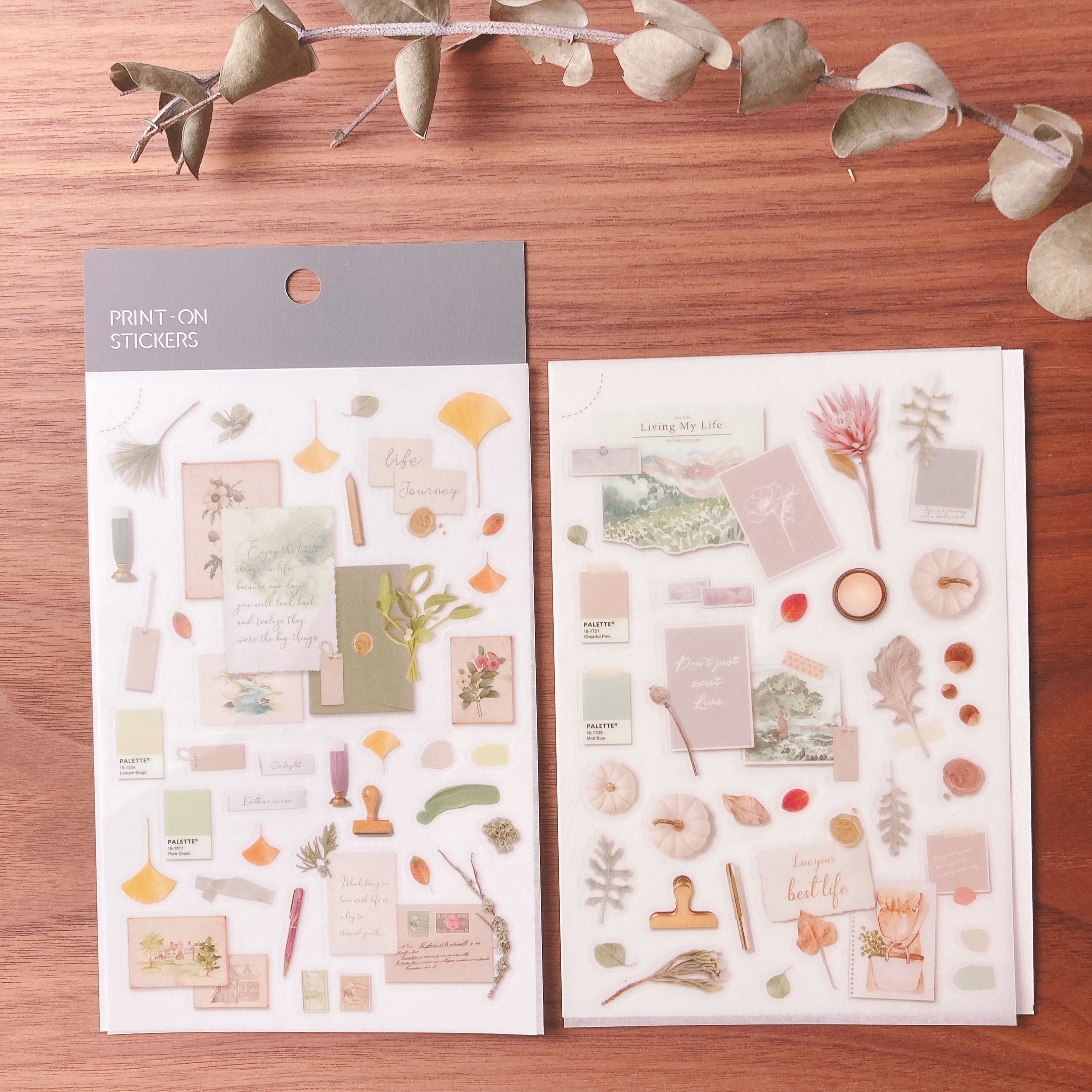 MU|轉印貼紙 生活小綠洲(114)/ 微香果色(132) /琉璃琥珀色(133) /時光剪輯(138)