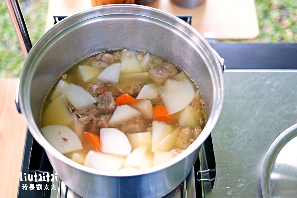 台中南投攝手座露營區輕鬆煮清燉牛肉湯