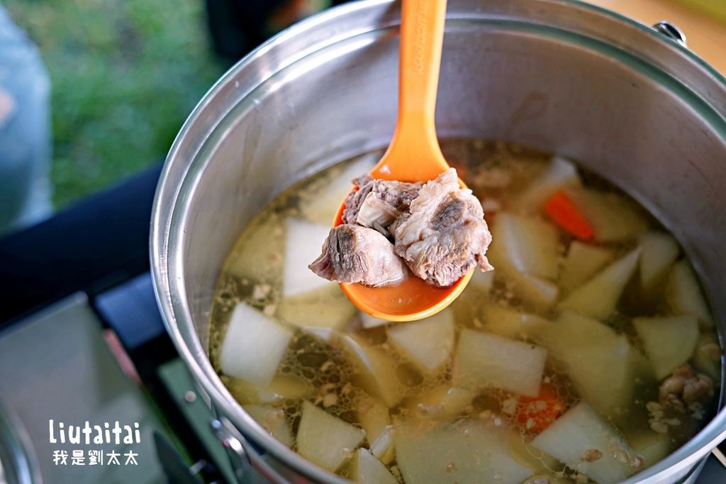 台中南投攝手座露營區輕鬆煮清燉牛肉湯