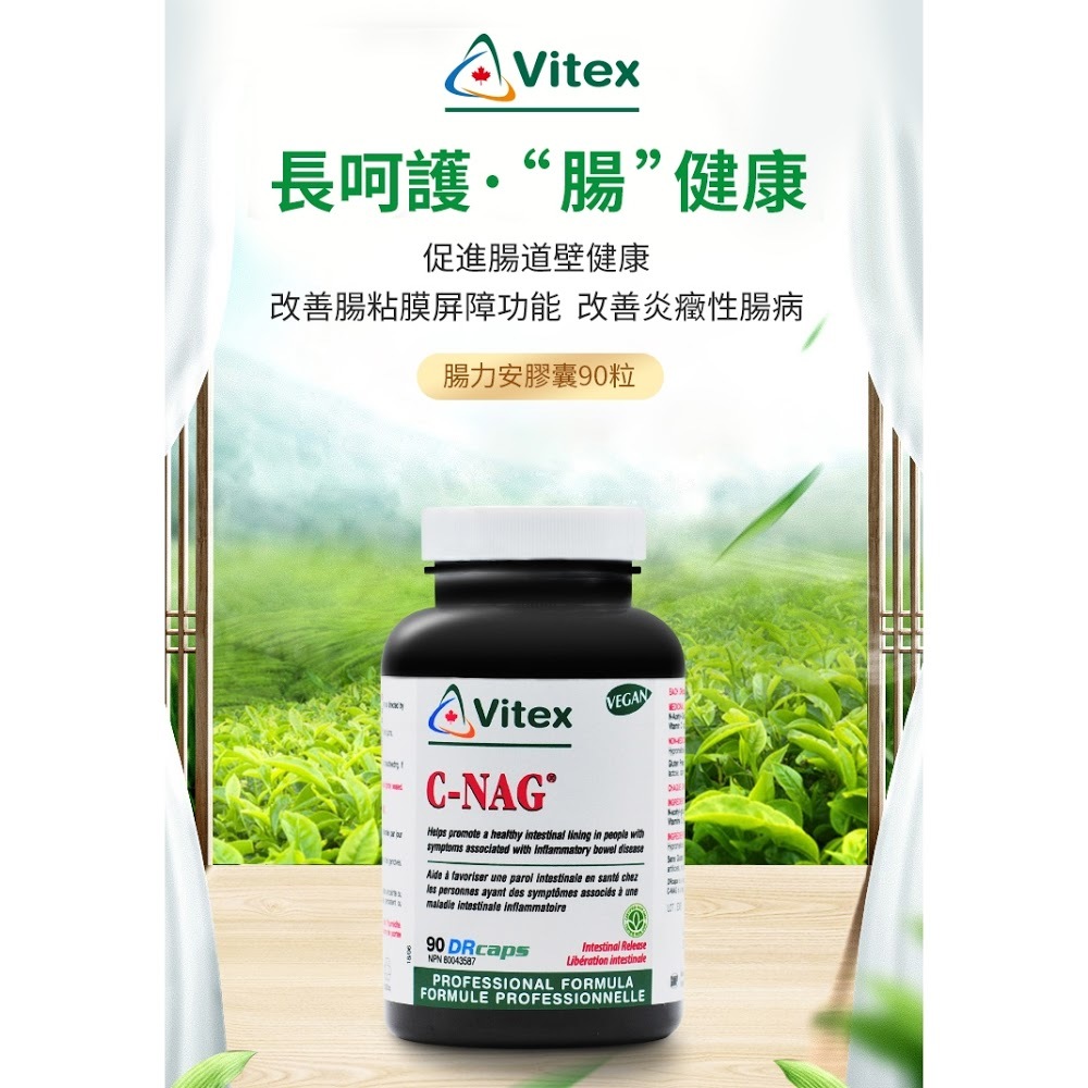 安迅康-腸力安 90粒膠囊 C-NAG® 90s【正品】✔有助於提高改進伴有腸炎症狀的腸粘膜健康狀況