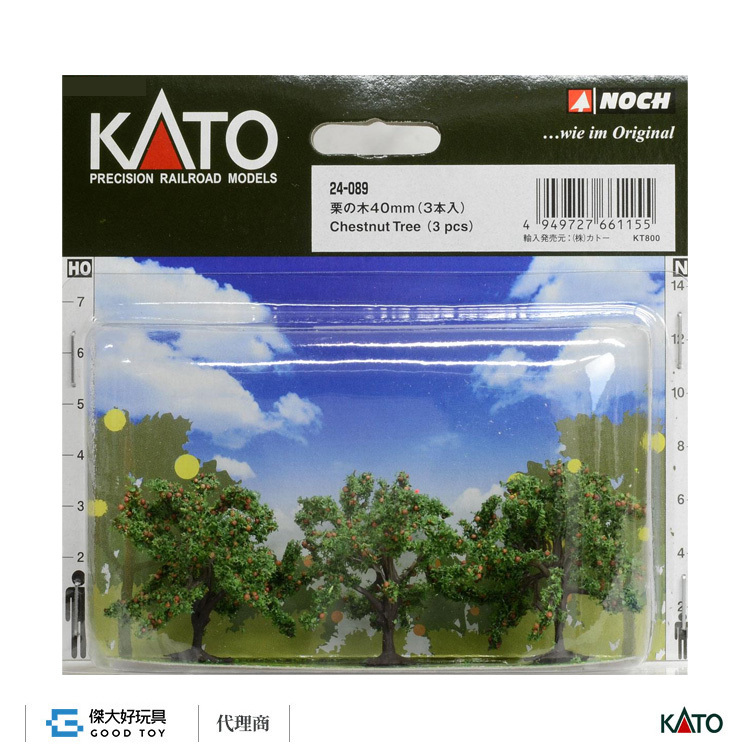 KATO 24-089 場景素材 栗木 40mm (3入)