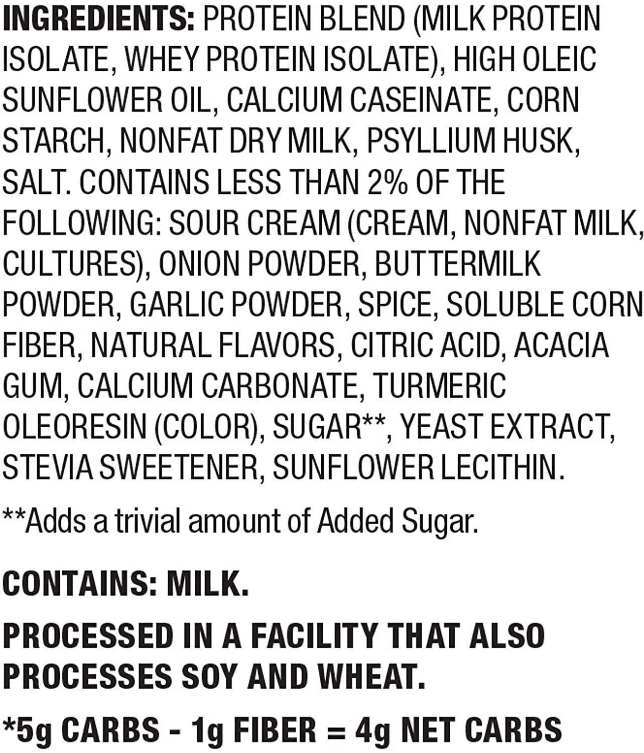 Quest 酸奶油洋蔥味蛋白質薯片