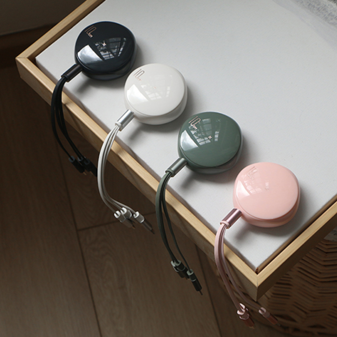 莫蘭迪色系三合一充電線