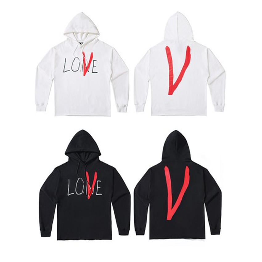 VLONE 情人節限定 塗鴉字體 大V 帽T