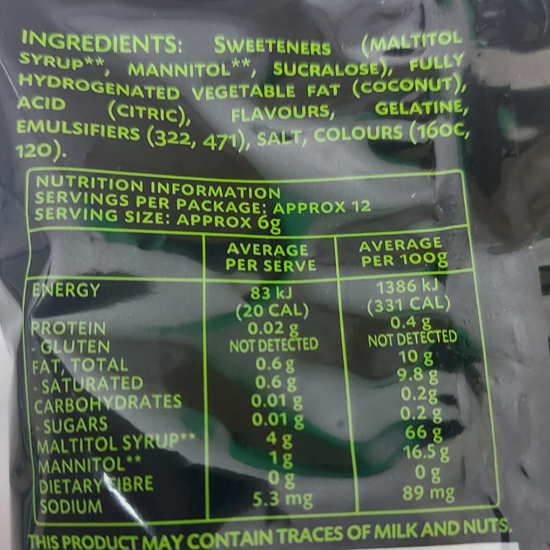 [Sugarless Confectionery] Chews Fruit & Cream 低糖水果忌廉瑞士軟糖 70g