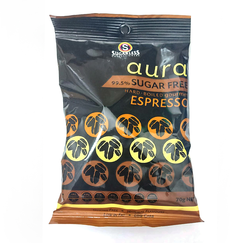 [Sugarless Confectionery] Hard Boiled Gourmet ESPRESSO 低糖濃縮咖啡糖 70g