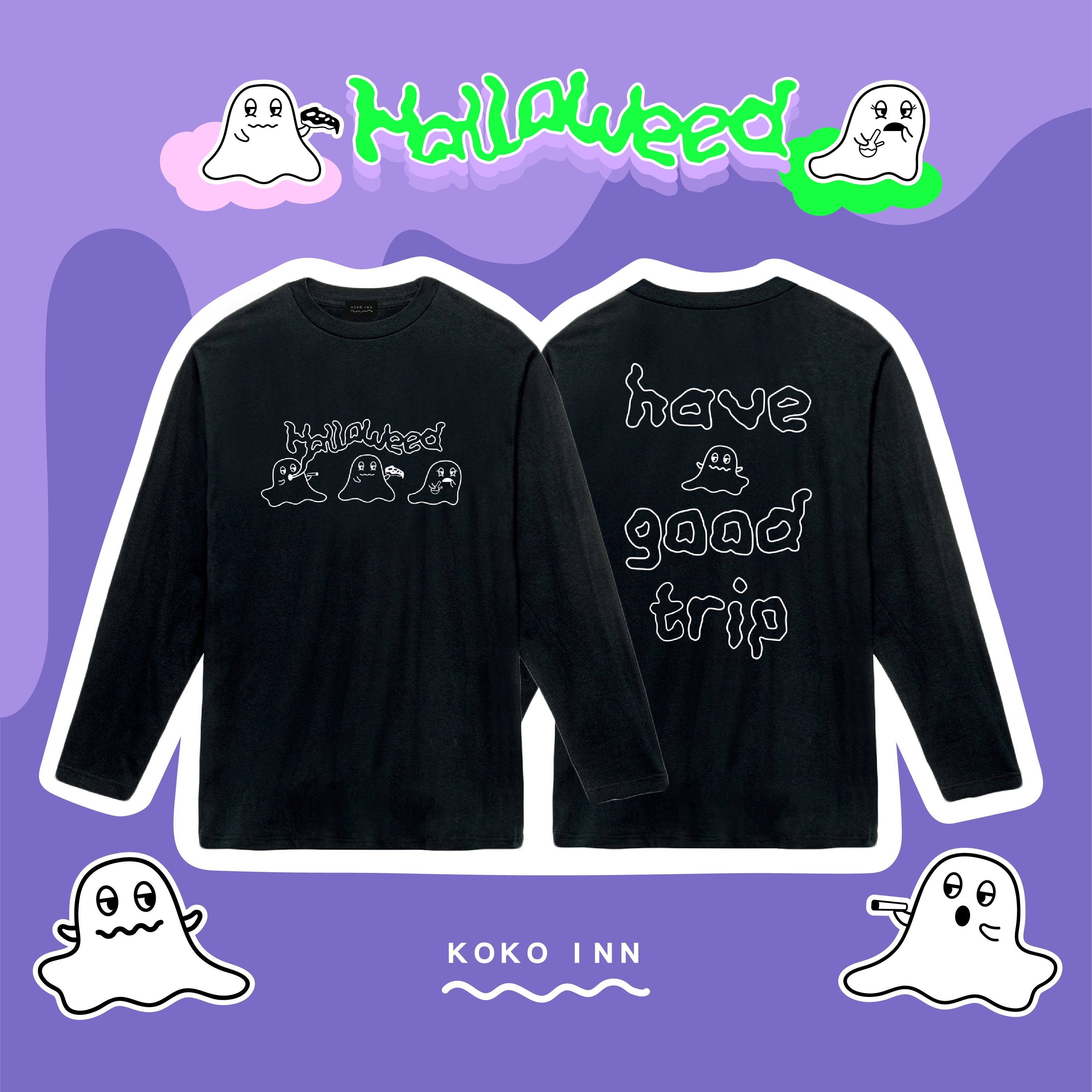 Halloweed 限定精靈長袖 T