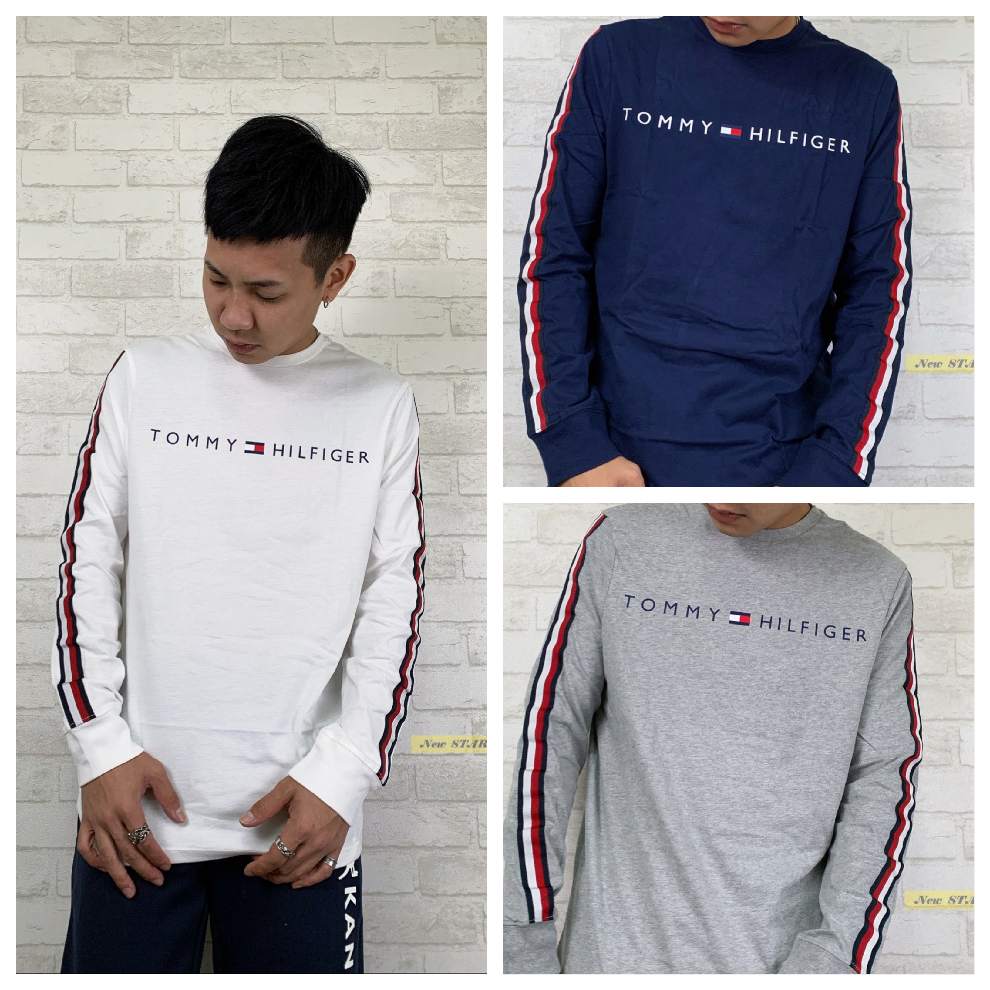 Tommy Hilfiger 經典字母國旗Logo 長袖T恤 薄長T
