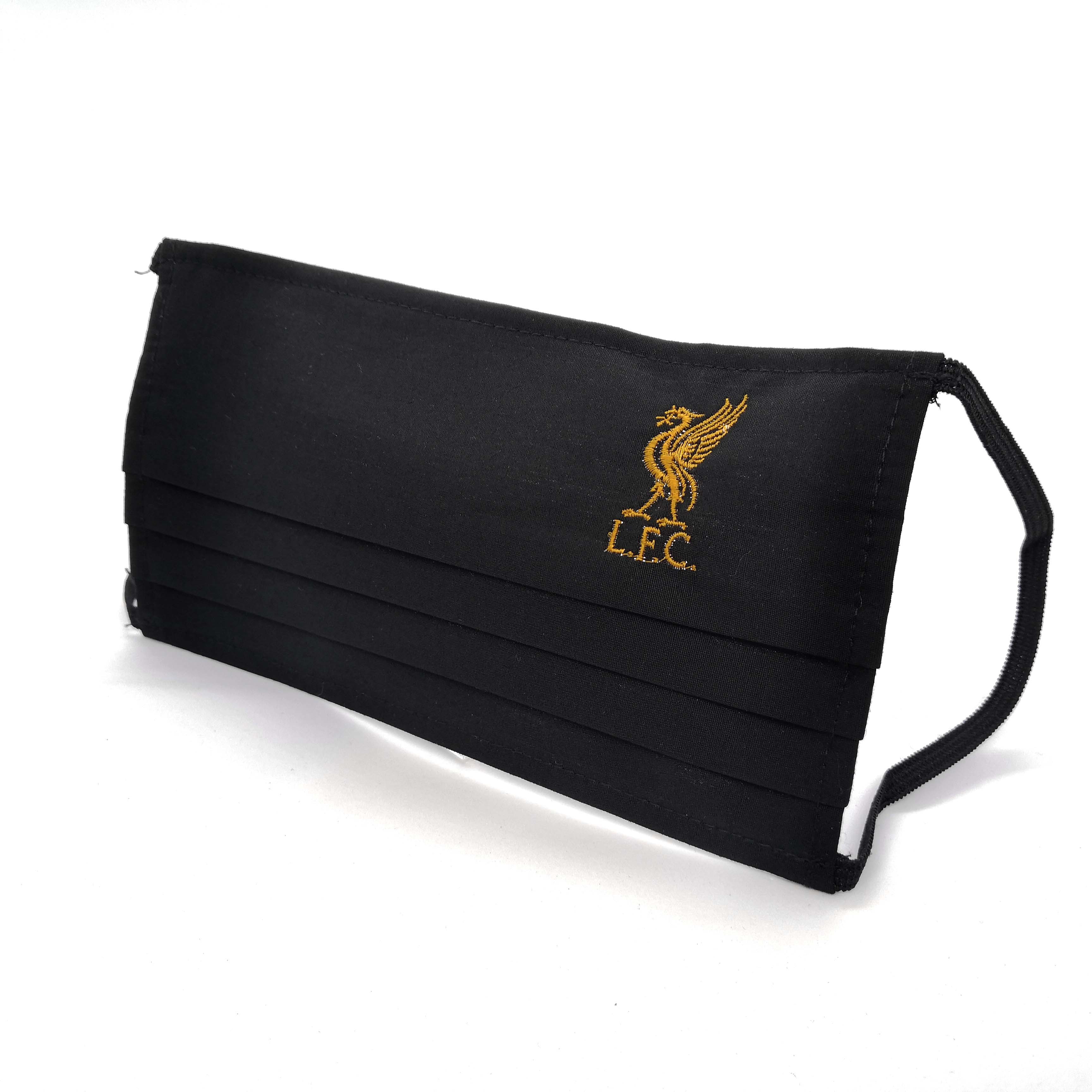 利物浦黑金單會徽口罩