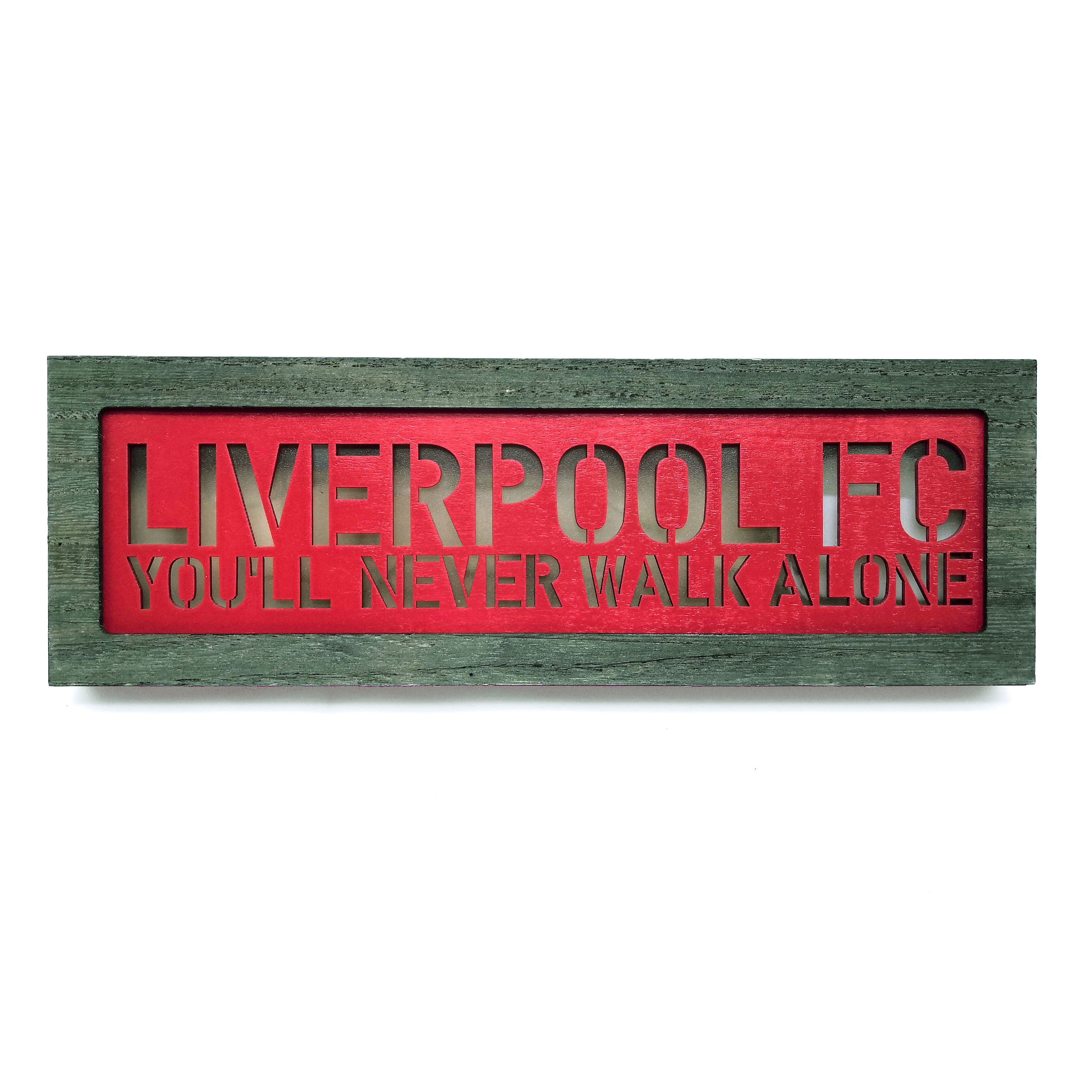 利物浦木製燈箱