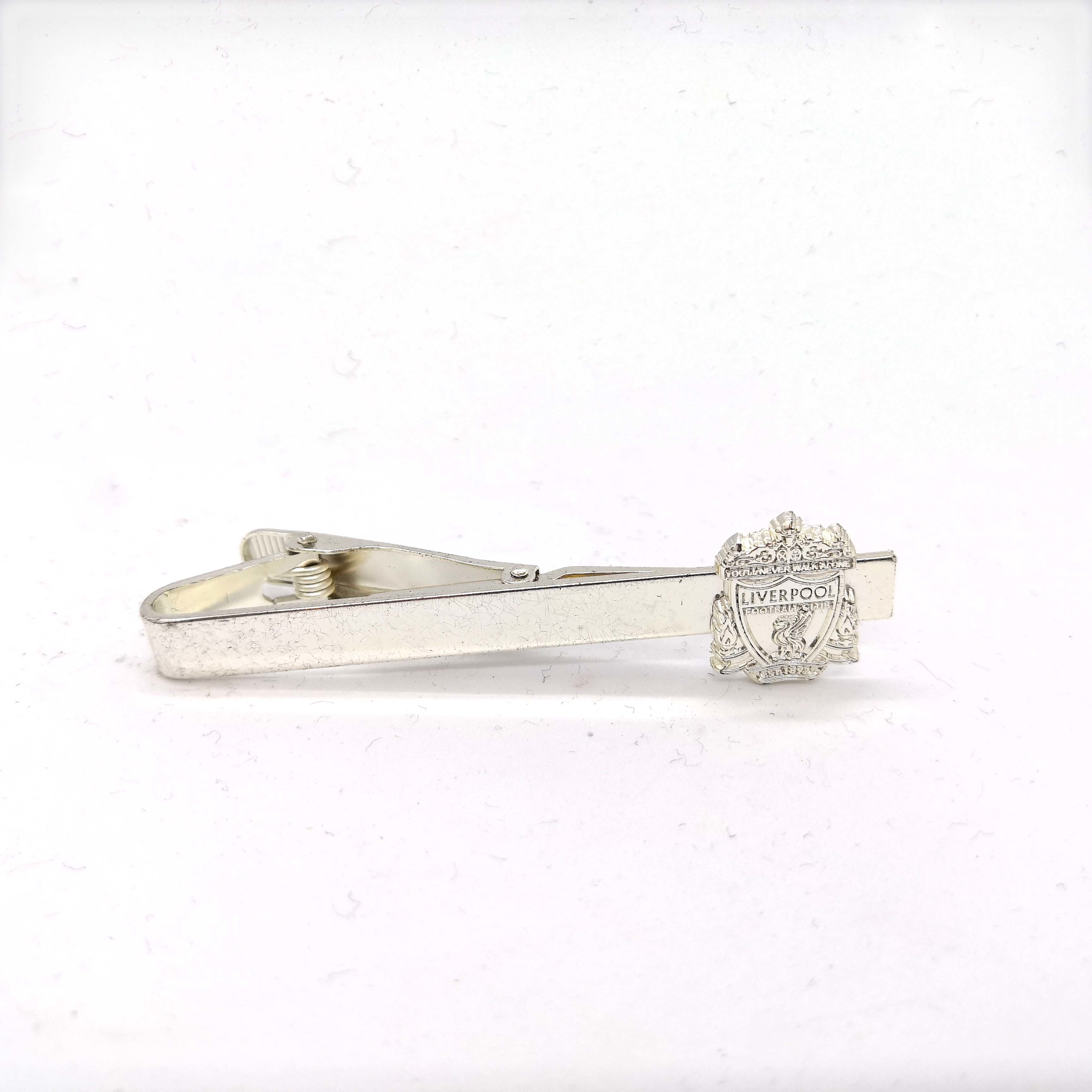 利物浦純銀色會徽領帶夾