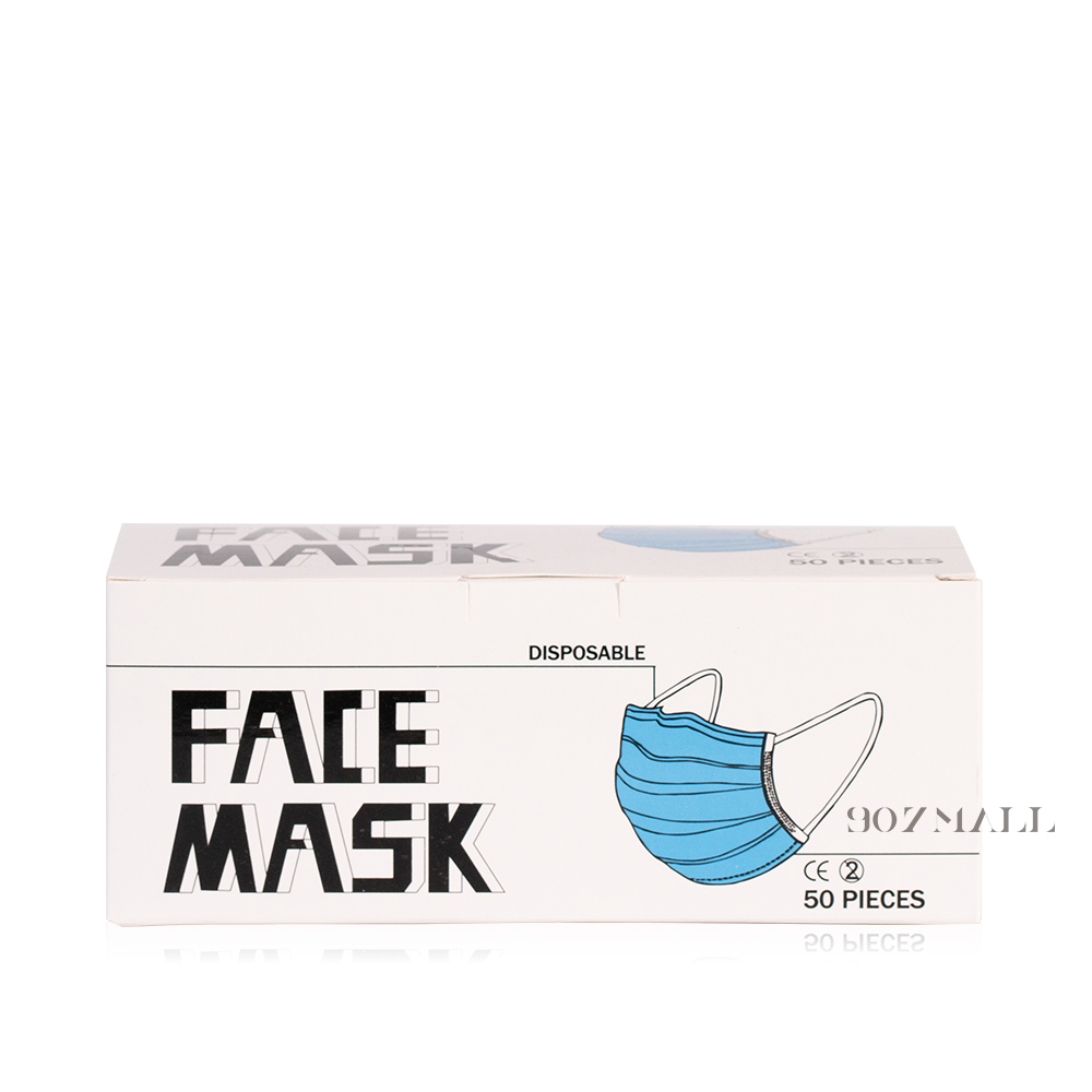 FACE MASK 三層熔噴防塵防護非醫療拋棄式口罩50片/盒