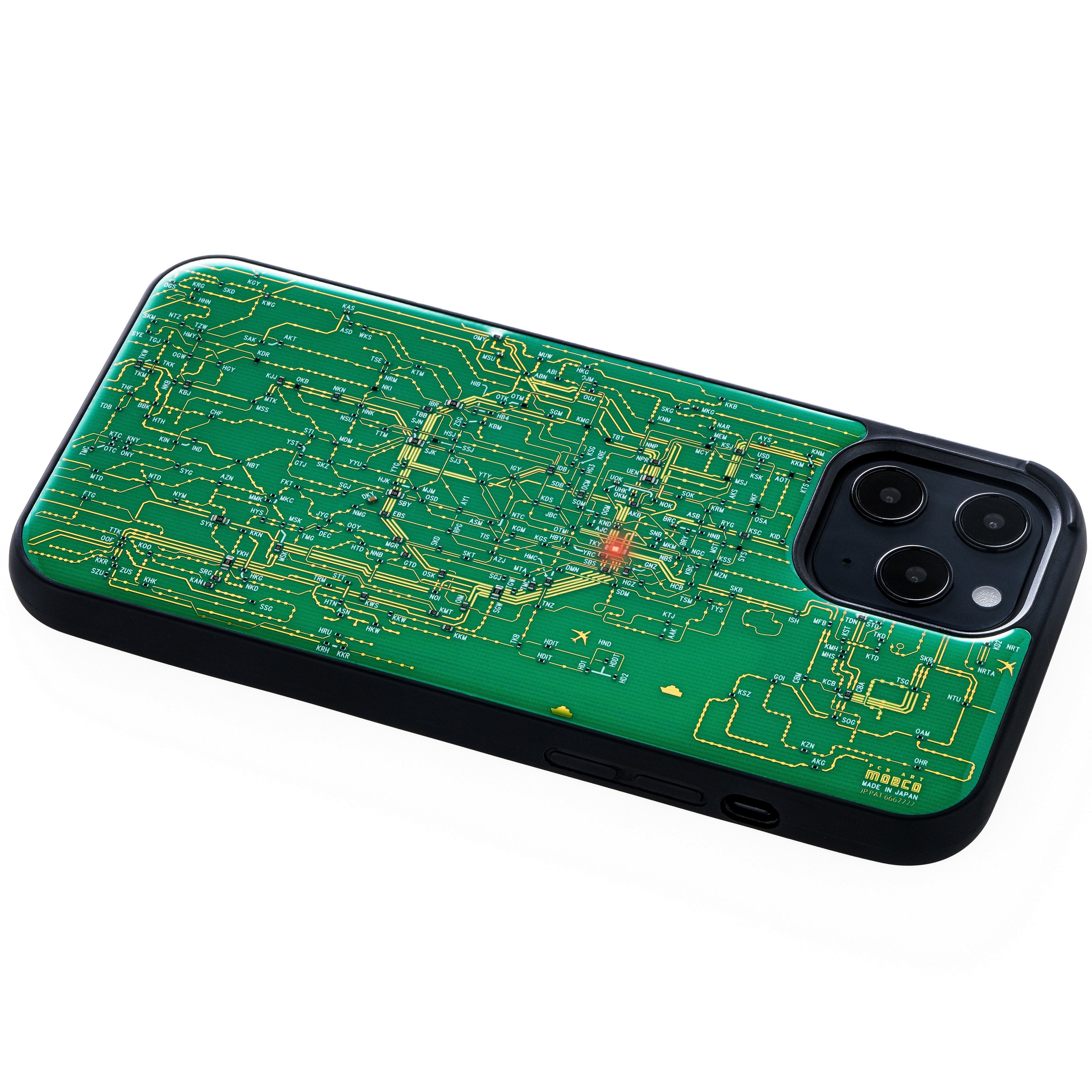 FLASH 東京電路線圖 iPhone 12 Pro Max 手機殼 ( 綠色 )