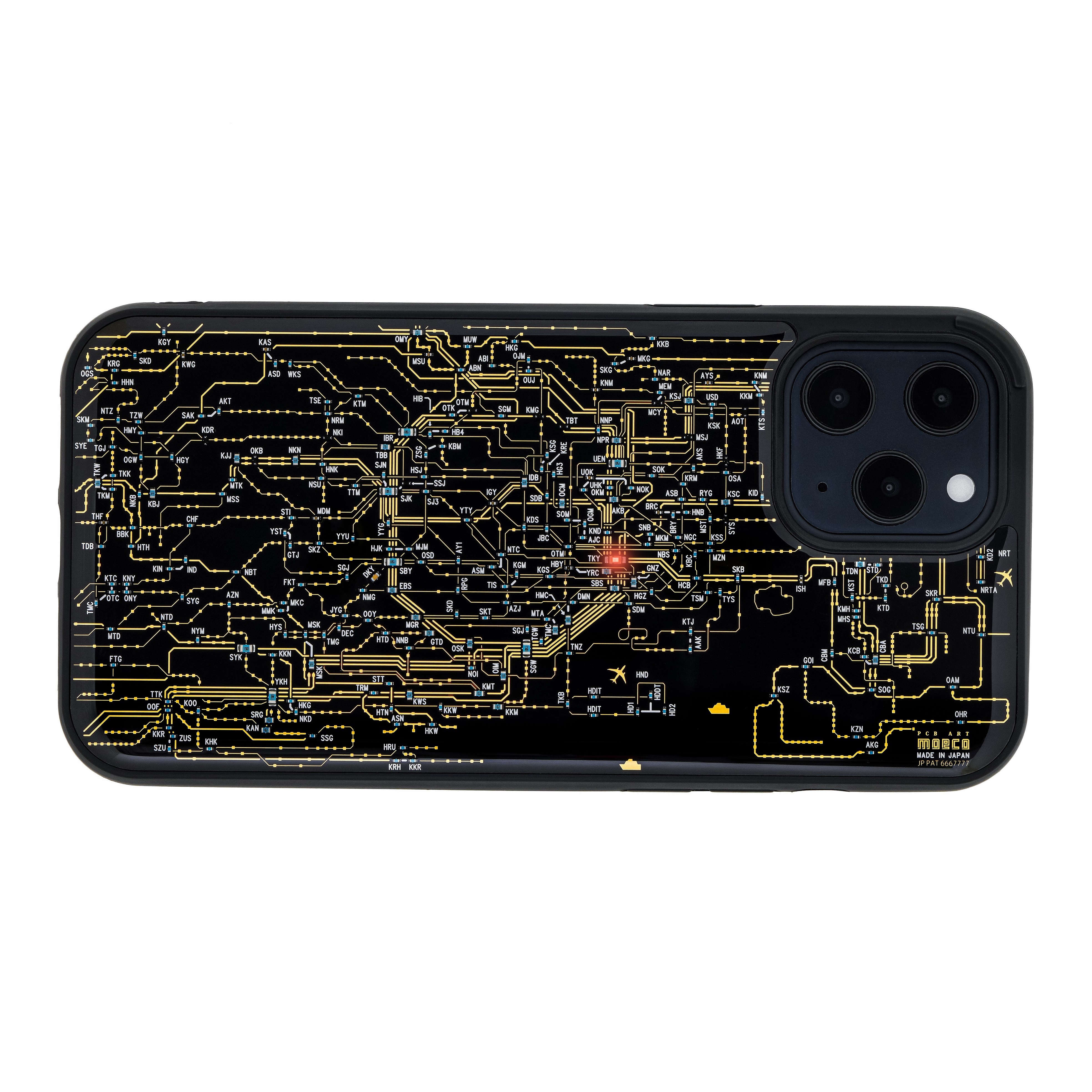 FLASH 東京電路線圖 iPhone 12 Pro Max 手機殼 ( 黑色 )