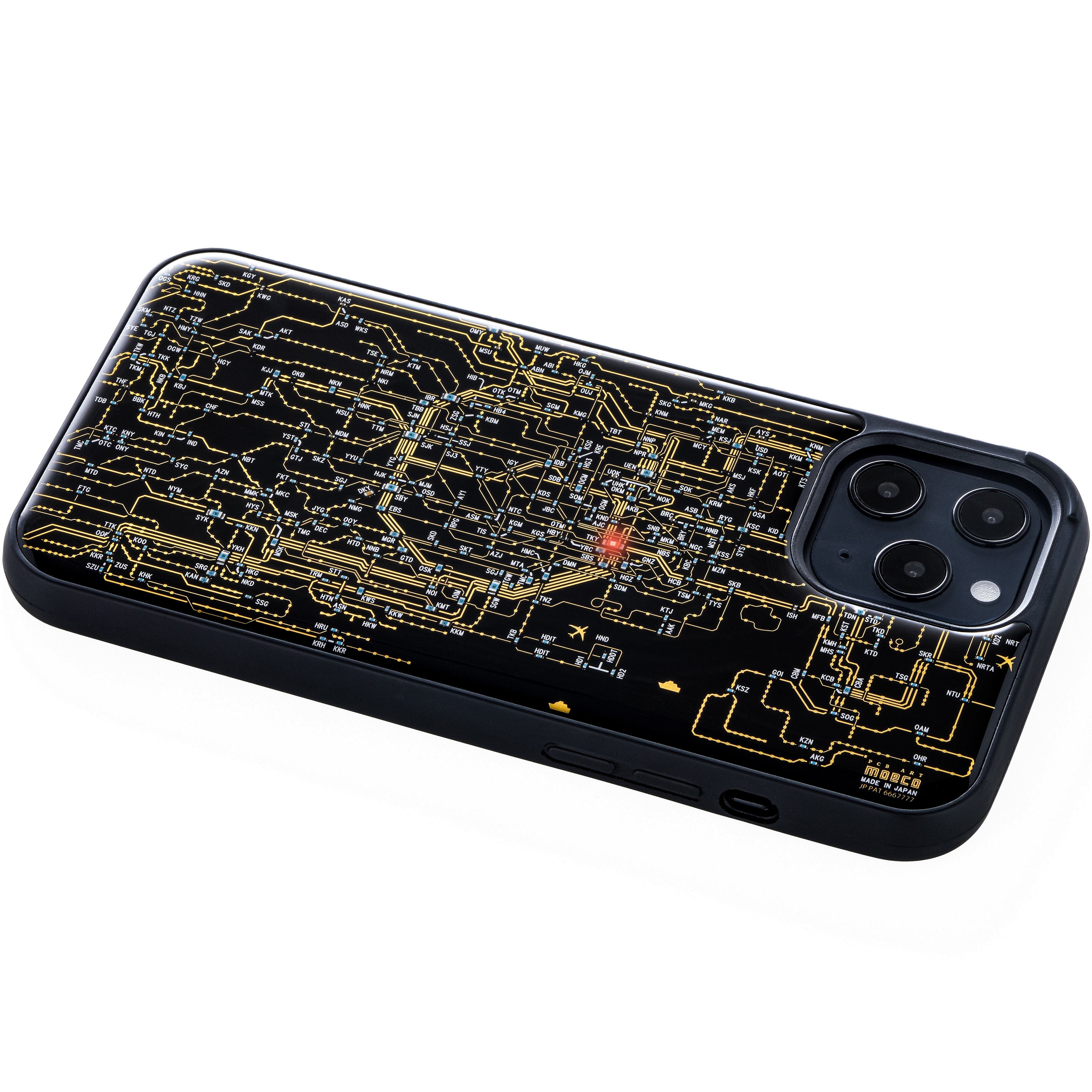 FLASH 東京電路線圖 iPhone 12 Pro Max 手機殼 ( 黑色 )