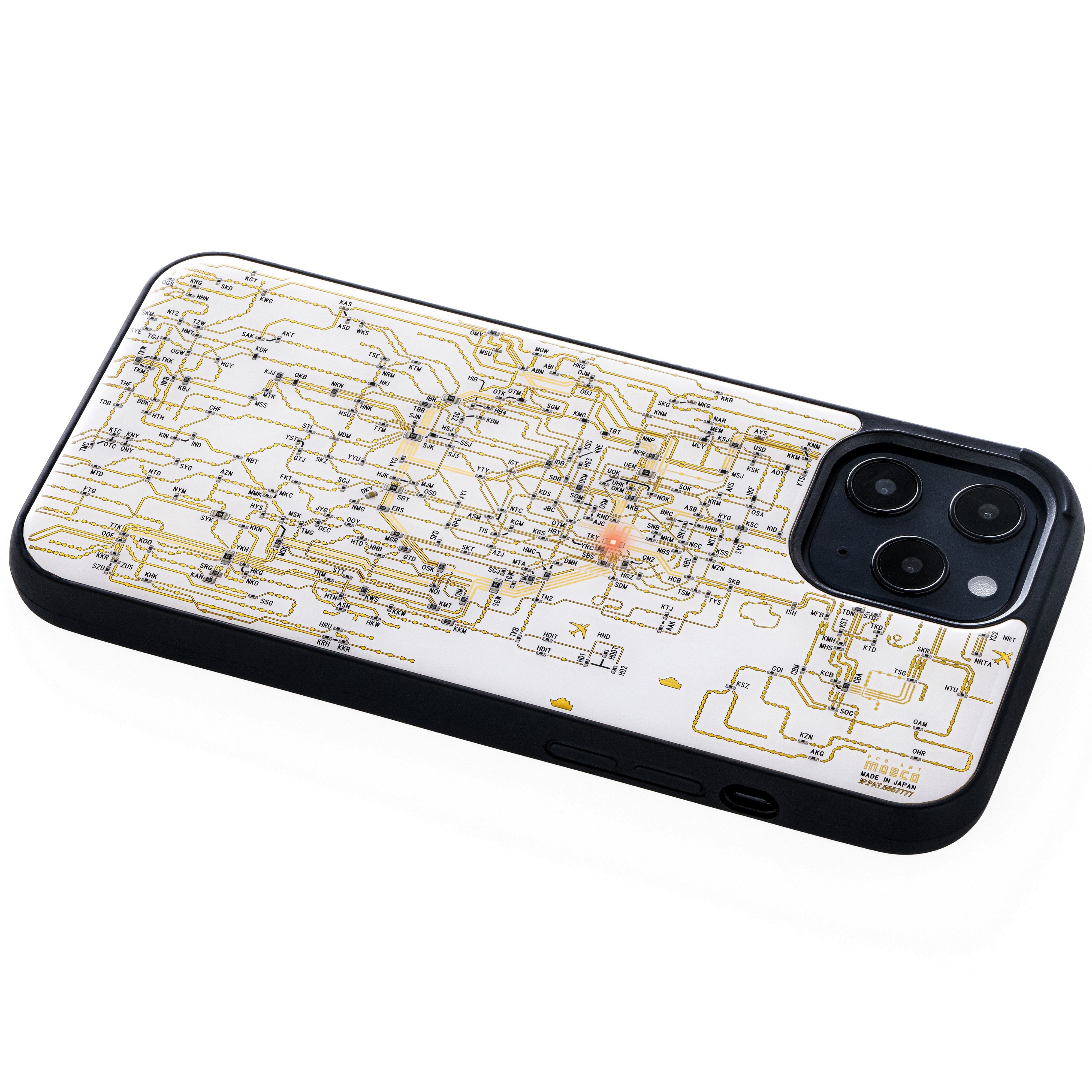 FLASH 東京電路線圖 iPhone 12 Pro Max 手機殼 ( 白色 )