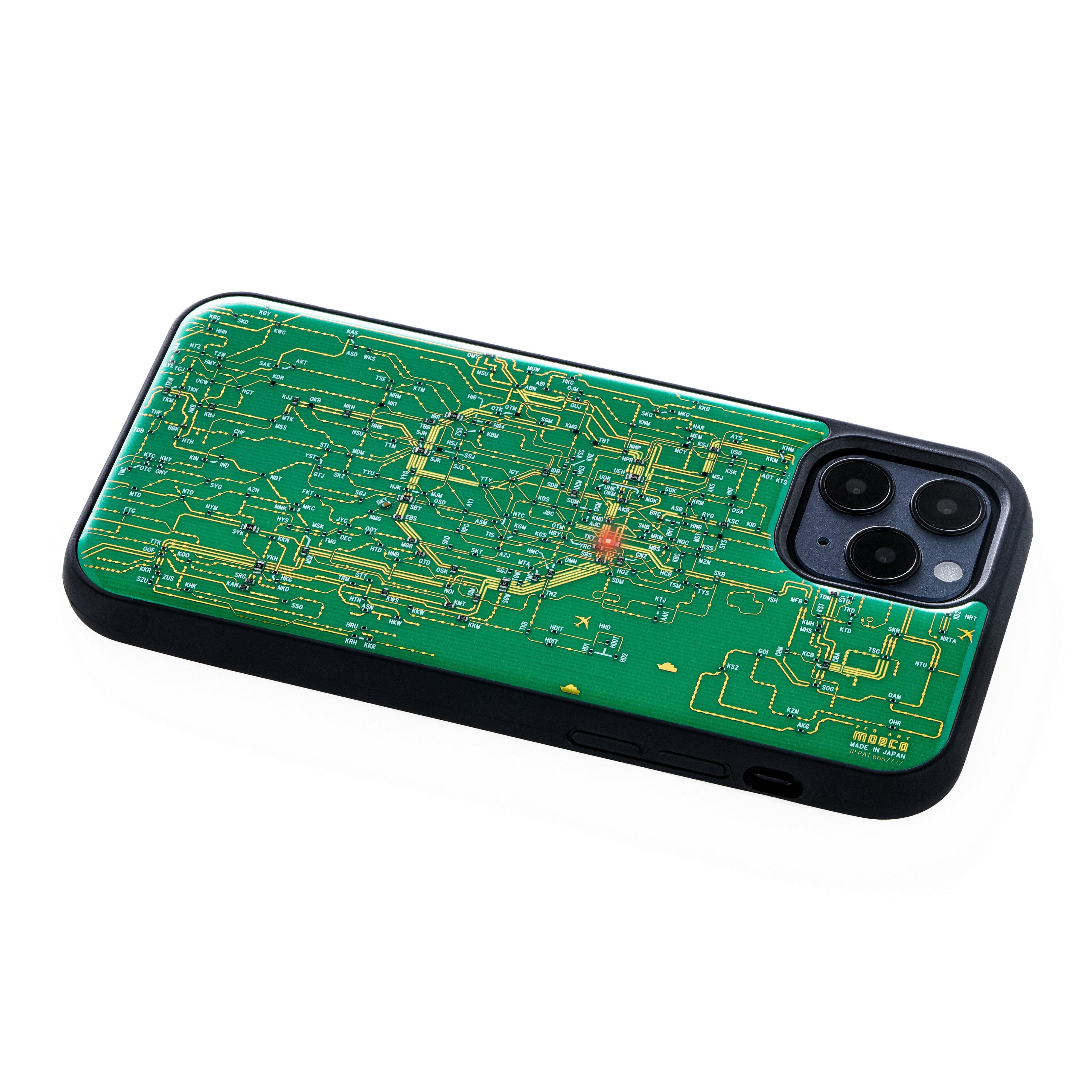 FLASH 東京電路線圖 iPhone 12 / 12 Pro 手機殼 ( 綠色 )
