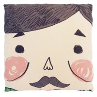 鬍鬚爸爸好家在抱枕套(含枕心)