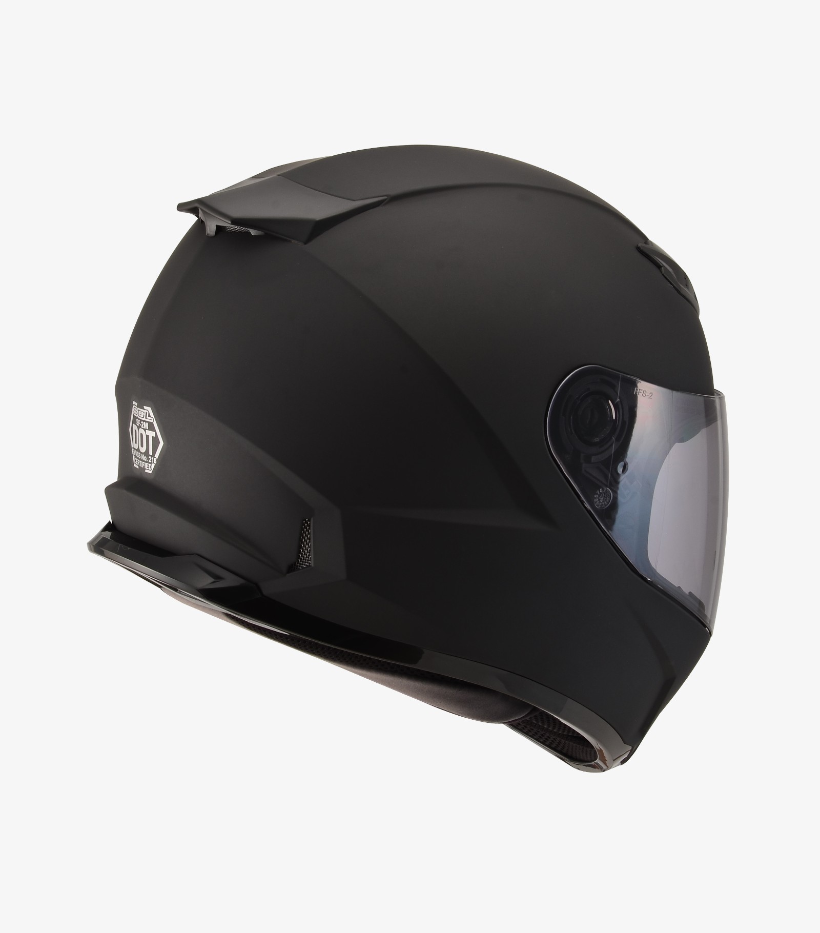 SOL SF-2M 素色 消光黑 全罩 雙D扣