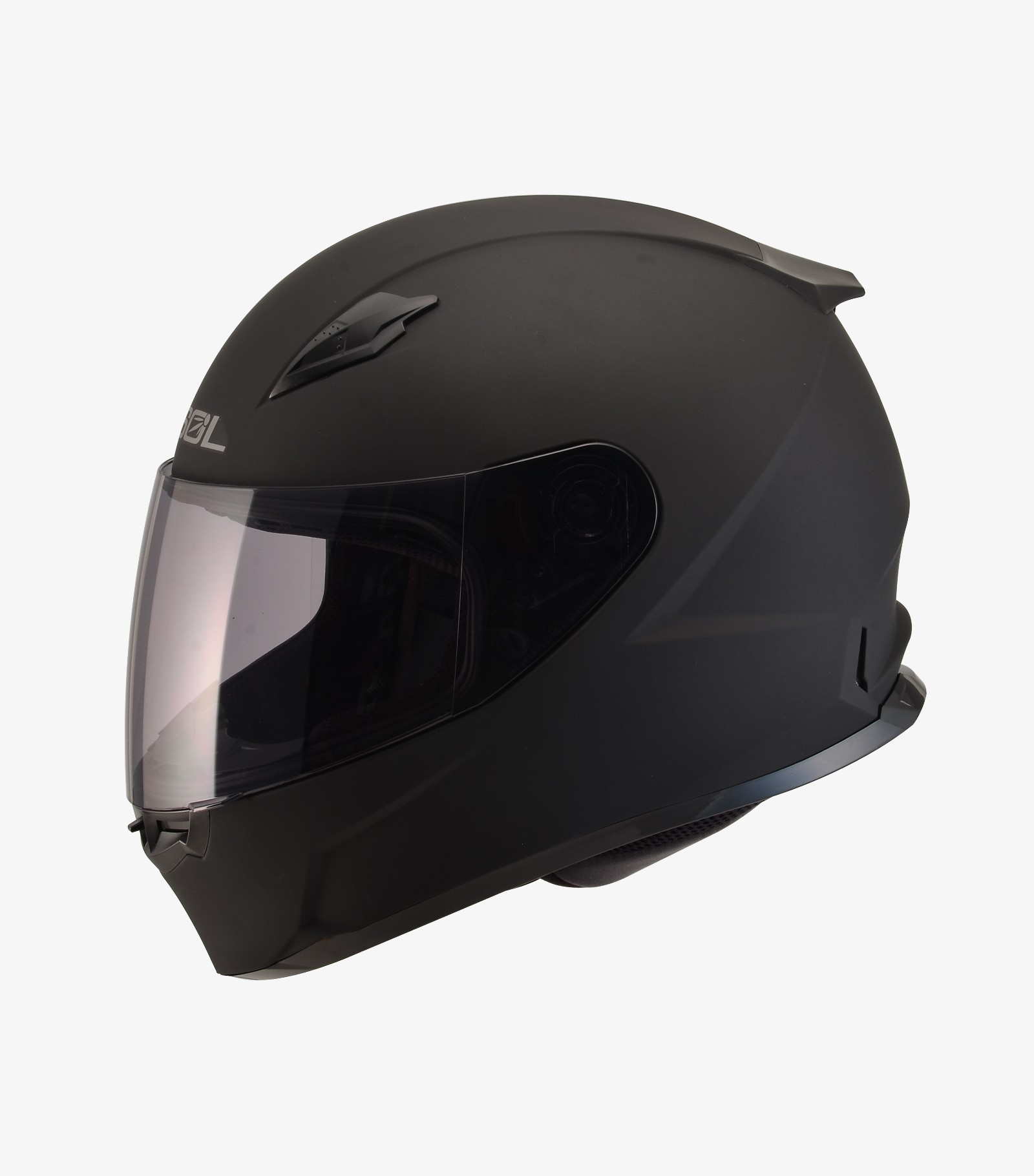 SOL SF-2M 素色 消光黑 全罩 雙D扣