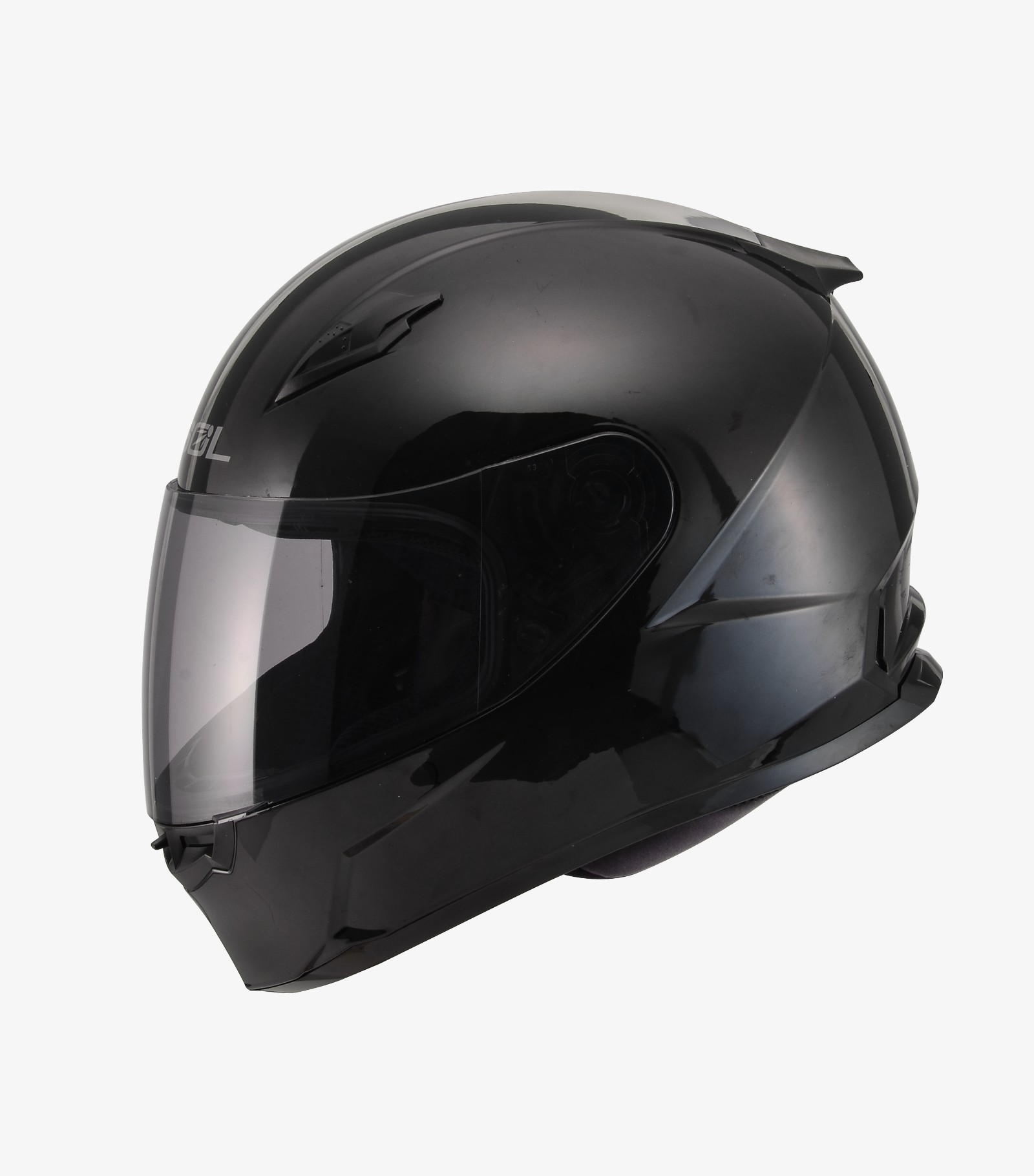 SOL SF-2M 素色 亮黑 全罩 雙D扣