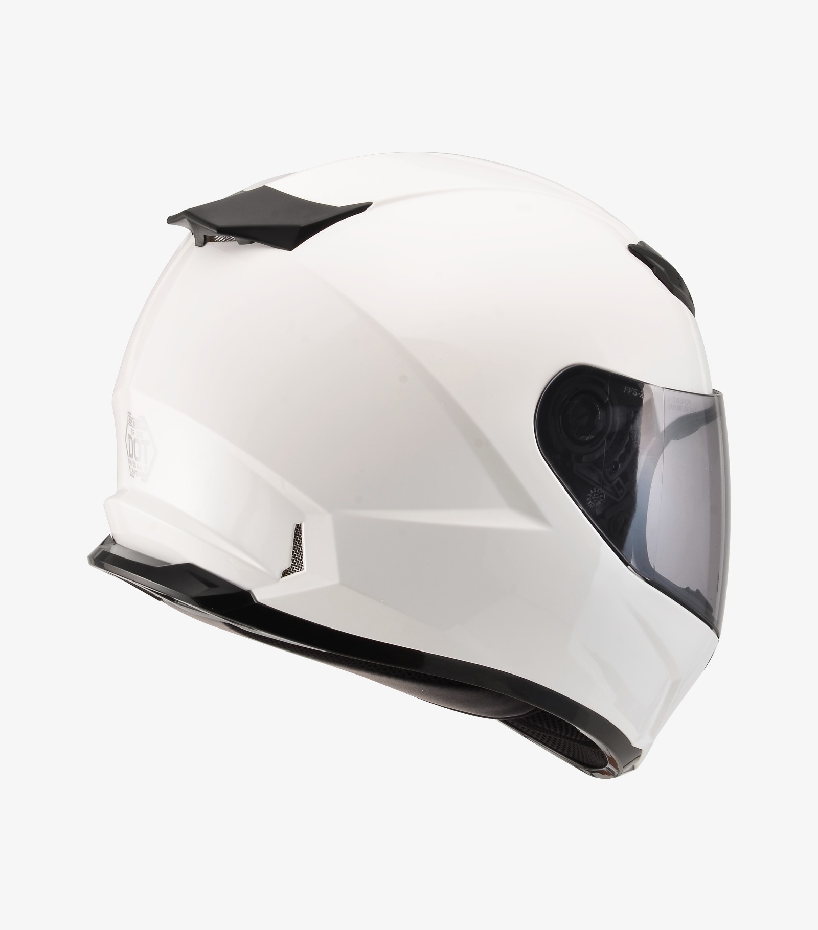 SOL SF-2M 素色 亮白  全罩 雙D扣