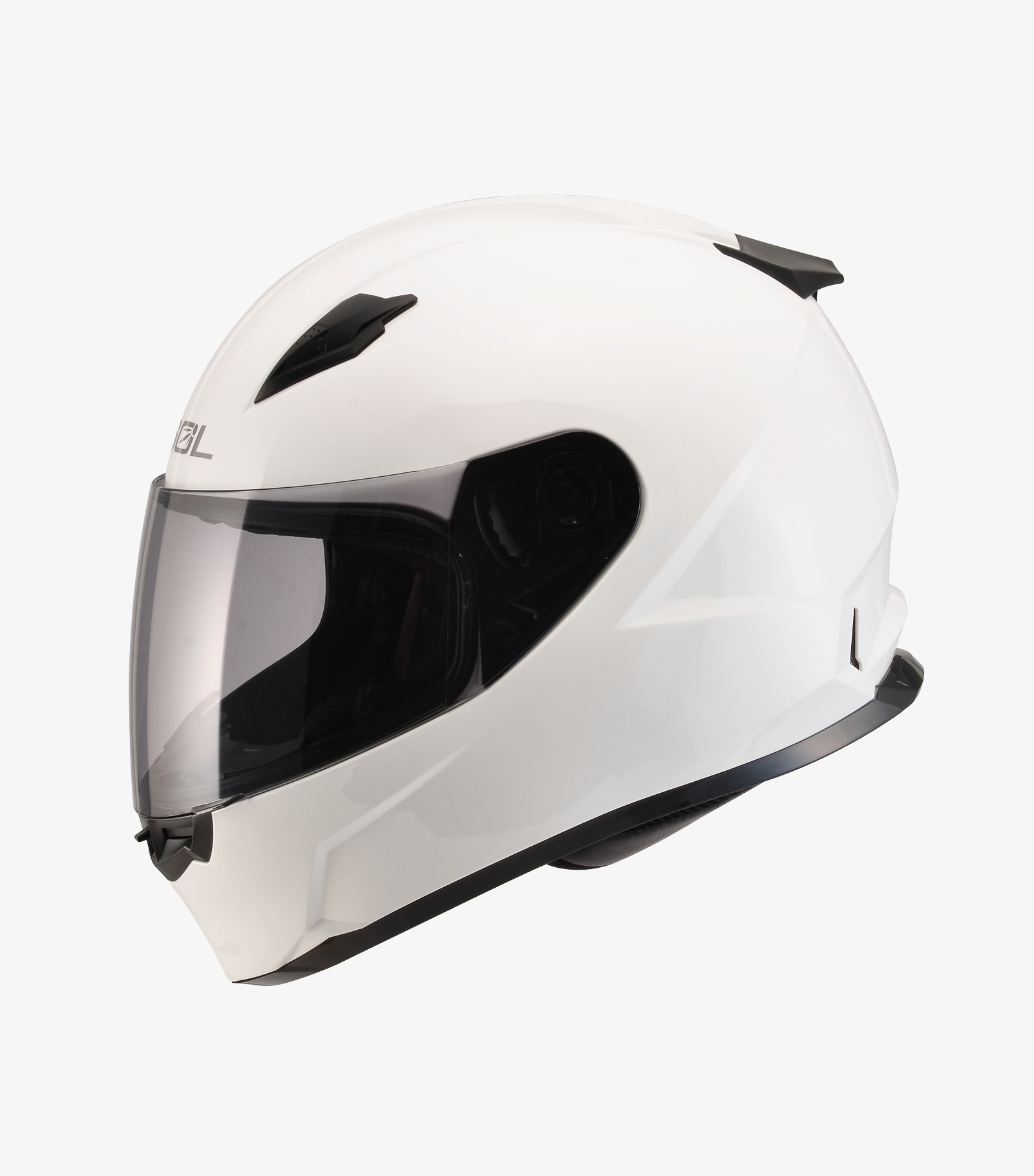 SOL SF-2M 素色 亮白  全罩 雙D扣