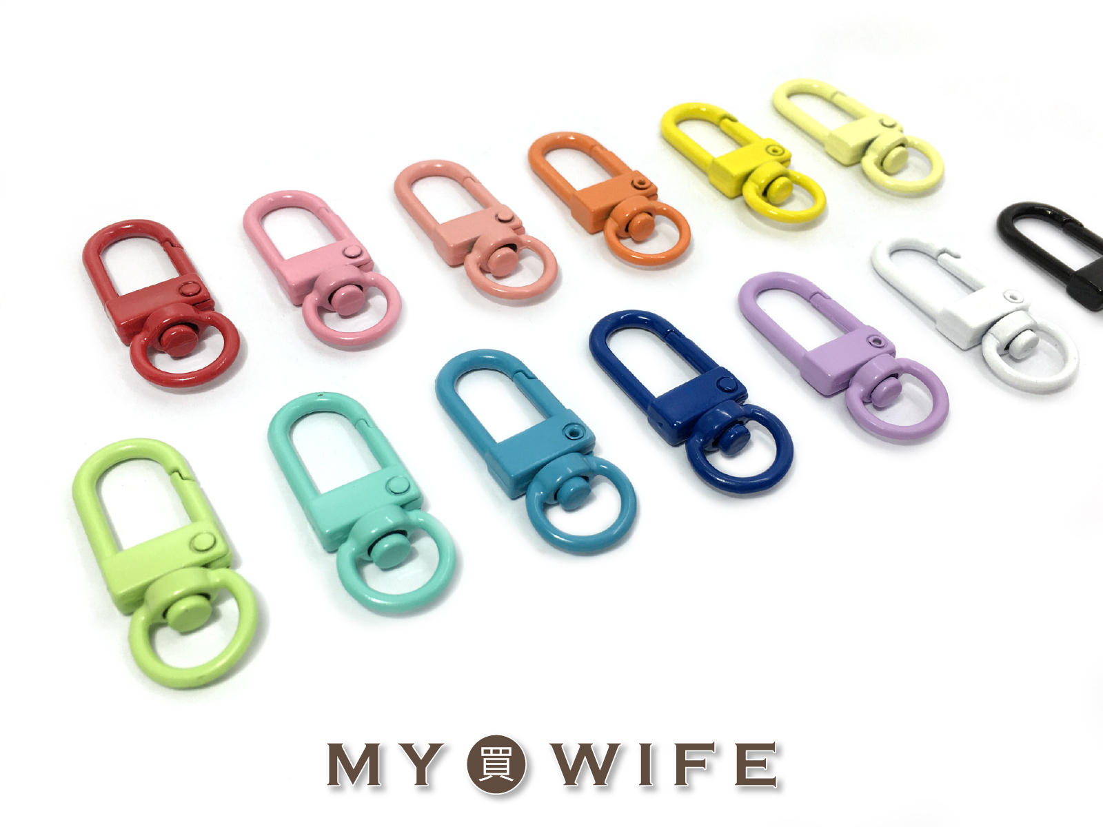 3分(10mm)彩色烤漆合金勾_16色【CY-0165】