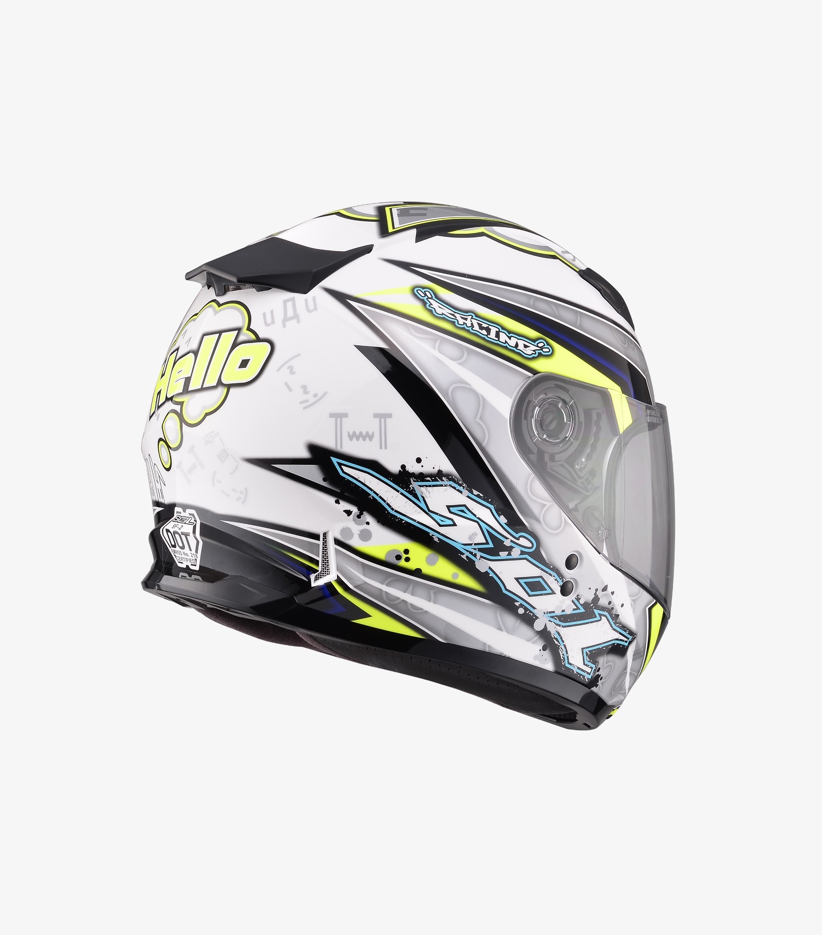 SOL SF-2 哈囉 白銀 全罩 雙D扣 女生