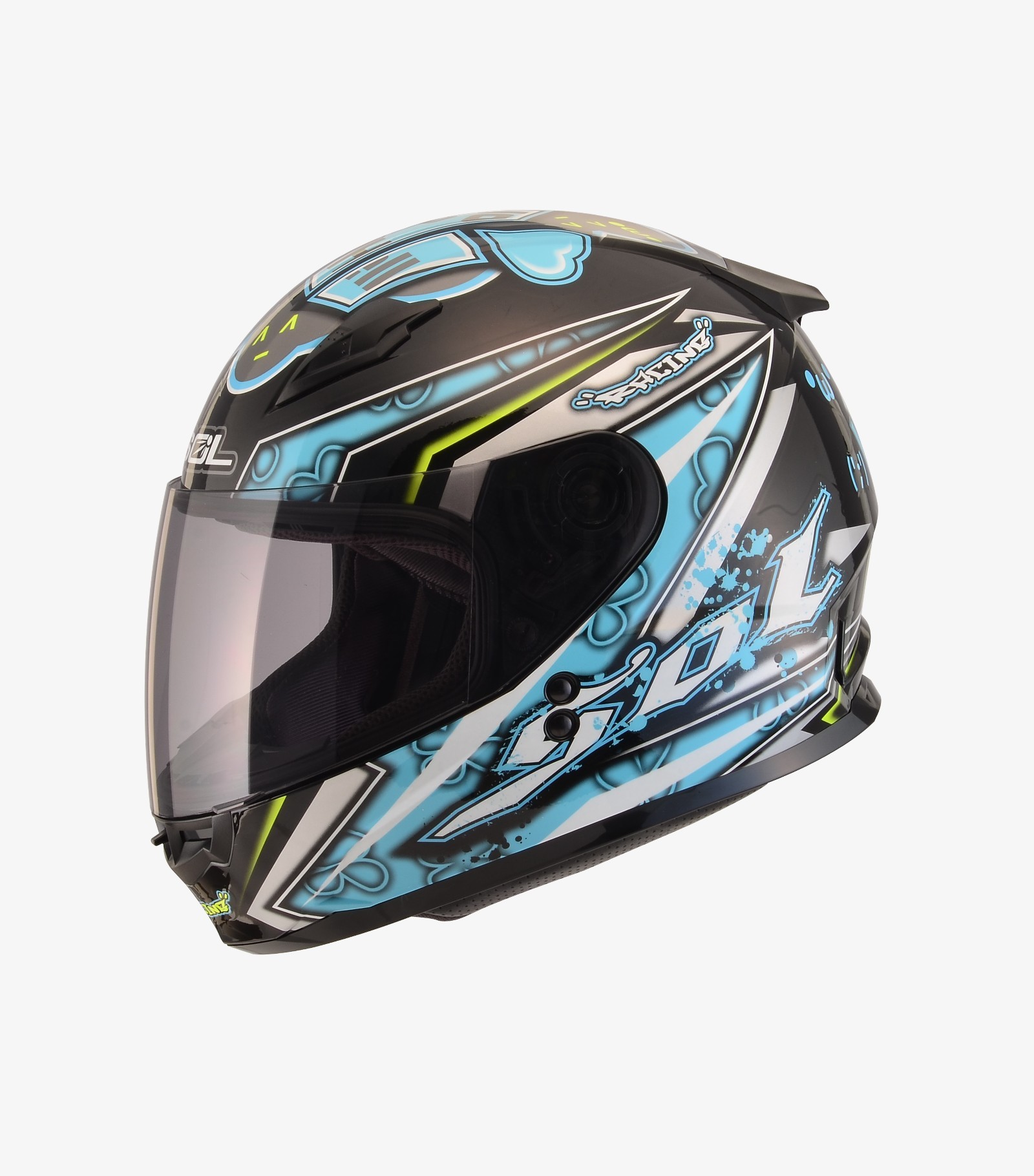 SOL SF-2 哈囉 黑銀 全罩 雙D扣 女生