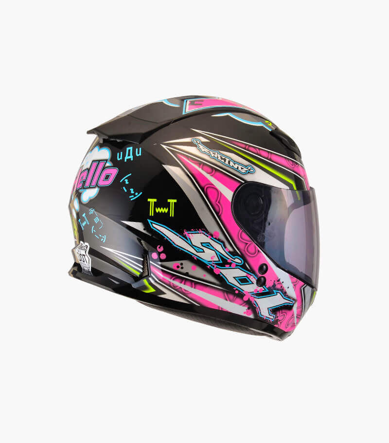 SOL SF-2 哈囉 黑粉 全罩 雙D扣 女生