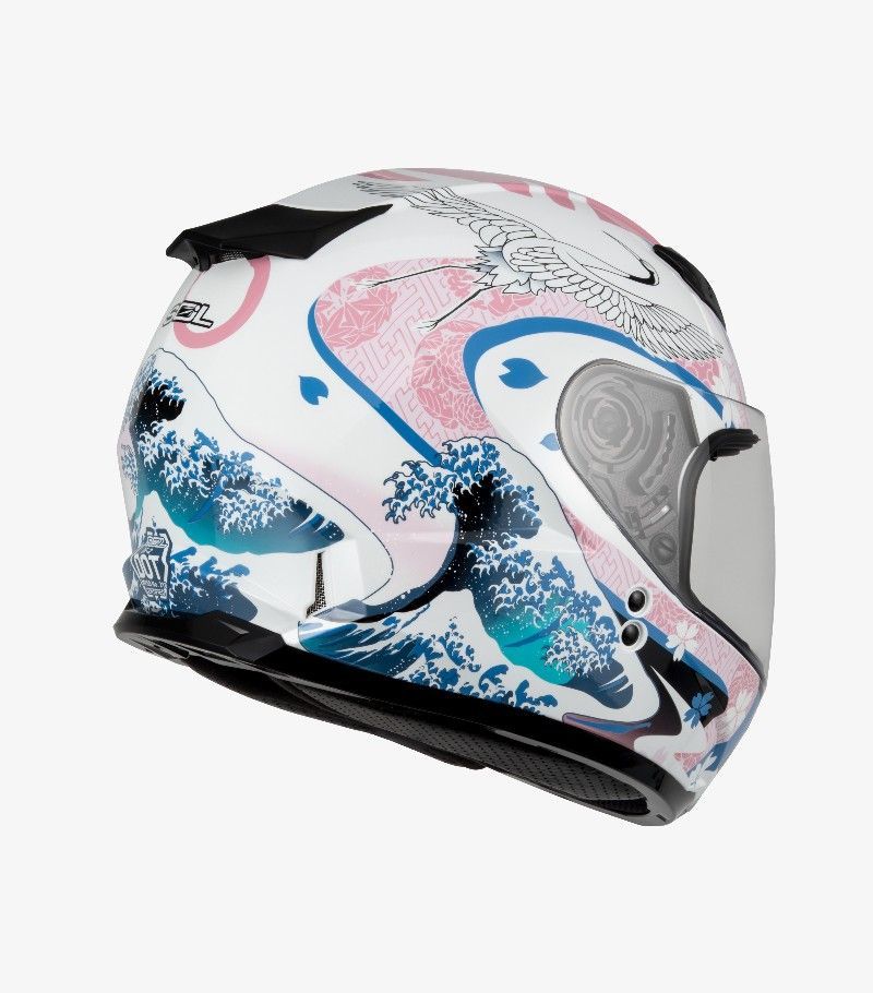 SOL SF-2 浮世繪 白粉 全罩 雙D扣 女生