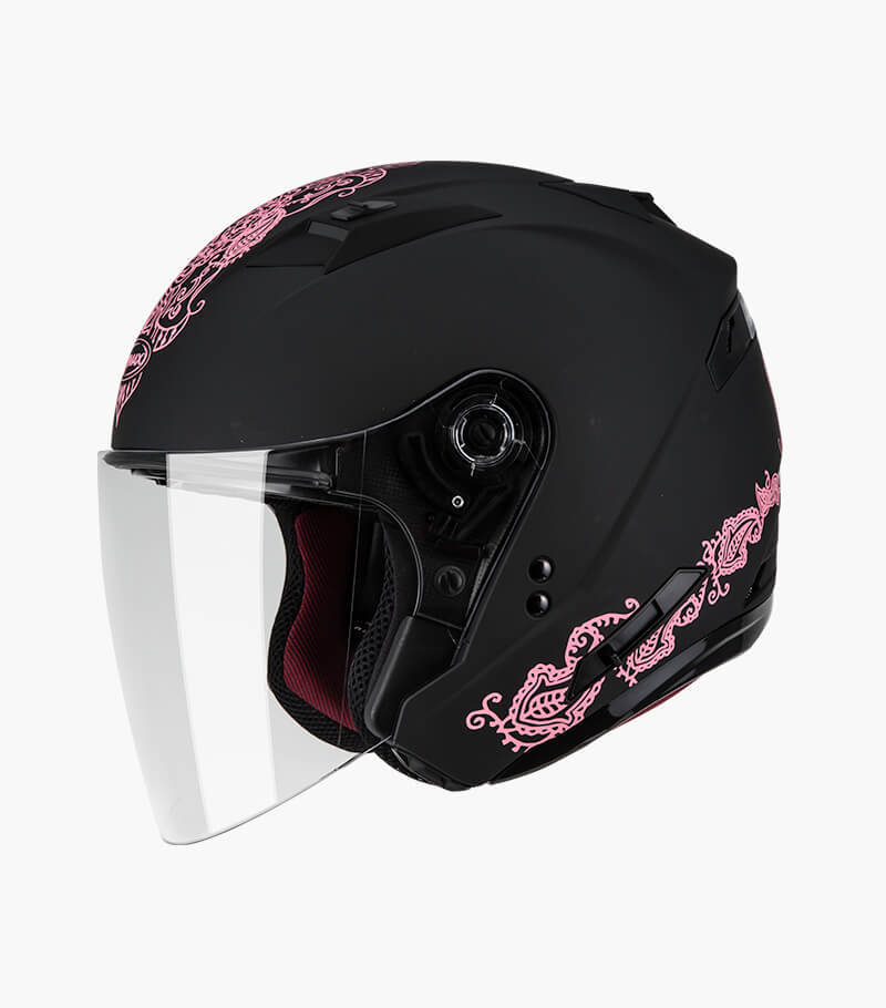 SOL OF-77 永恆 消光黑粉 3/4罩 雙鏡片 雙D扣