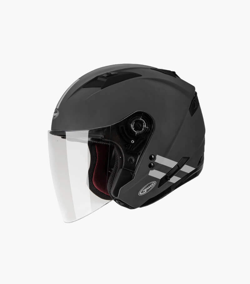 SOL  OF-77 磐石 消光灰銀 3/4罩 雙鏡片 雙D扣