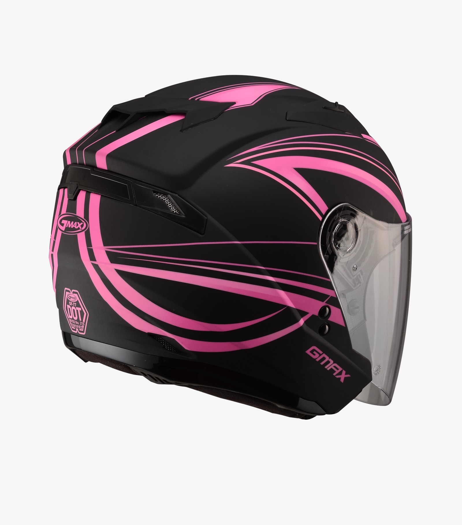 SOL  OF-77 DERK 消光黑粉 3/4罩 雙鏡片 雙D扣