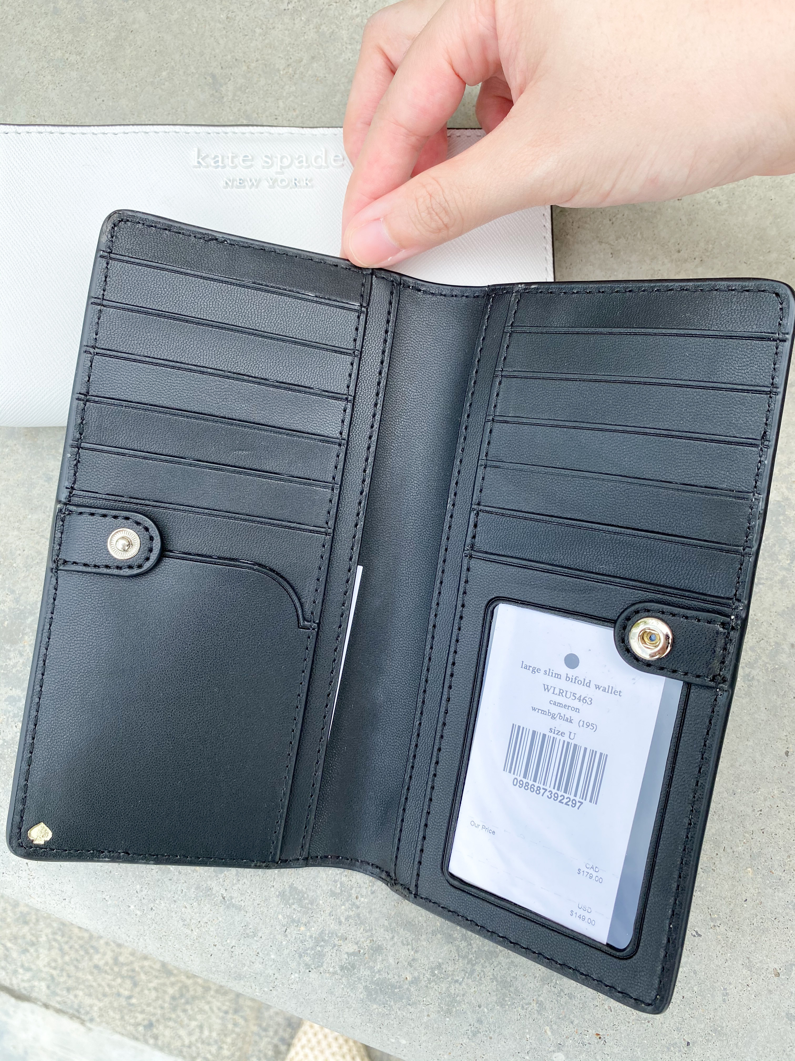 cameron large slim bifold wallet