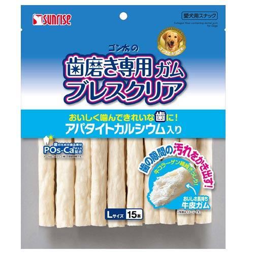 [特價$120/3包]*日本直送Sunrise 除口氣專用潔齒棒 高鈣纖維 L 15 本