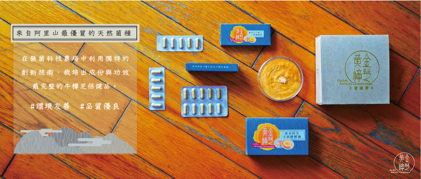獨家專利黃金牛樟芝膠囊,帶給您前所未有的黃金體驗!