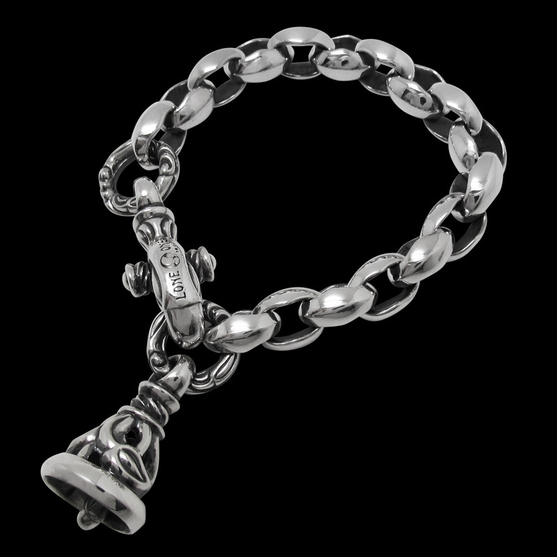 Silk Link M with Crane Bell M Bracelet