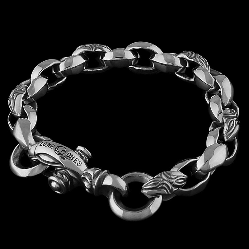 Lone Ones Silk Link Chain Small Cygnet Circle Necklace