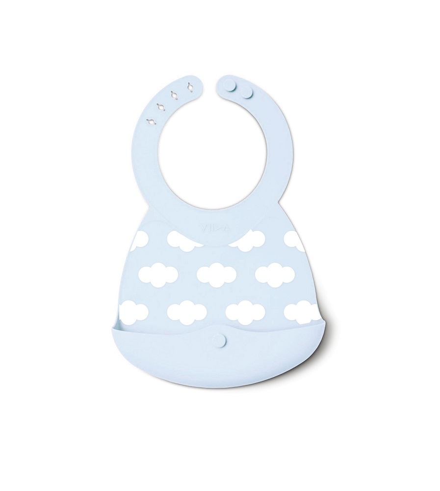 【台灣VIIDA】Joy 便攜式矽膠圍兜-療癒系花色圍兜