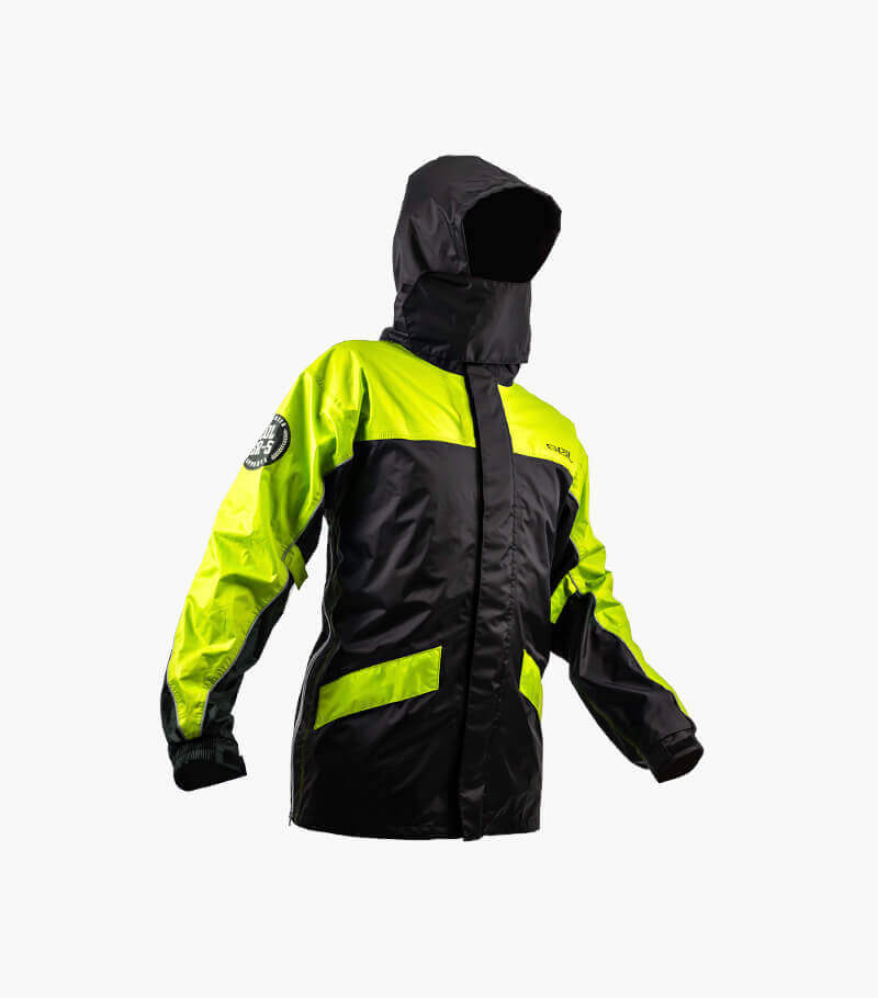 SOL SR-5 兩截式雨衣 螢光黃