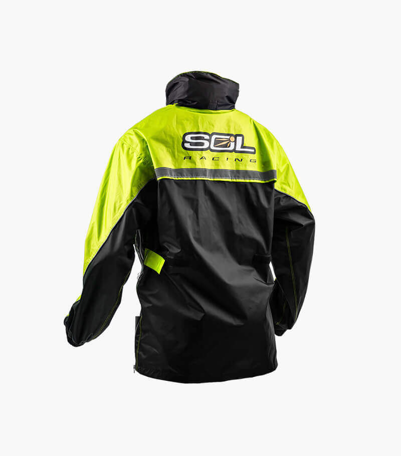 SOL SR-5 兩截式雨衣 螢光黃