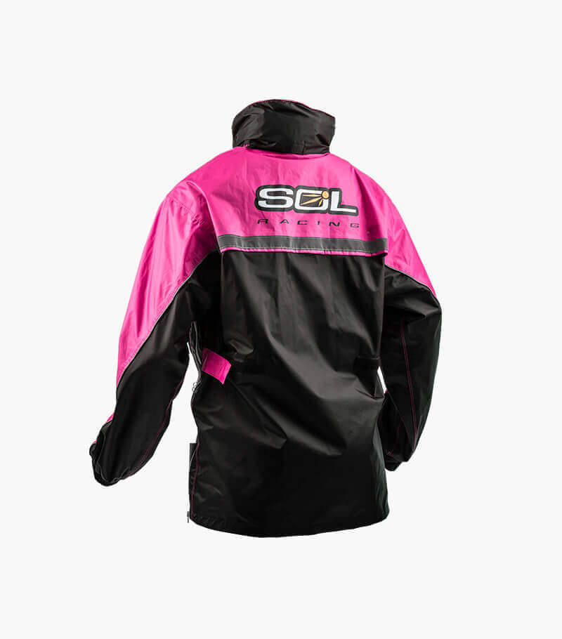 SOL SR-5 兩截式雨衣 桃紅