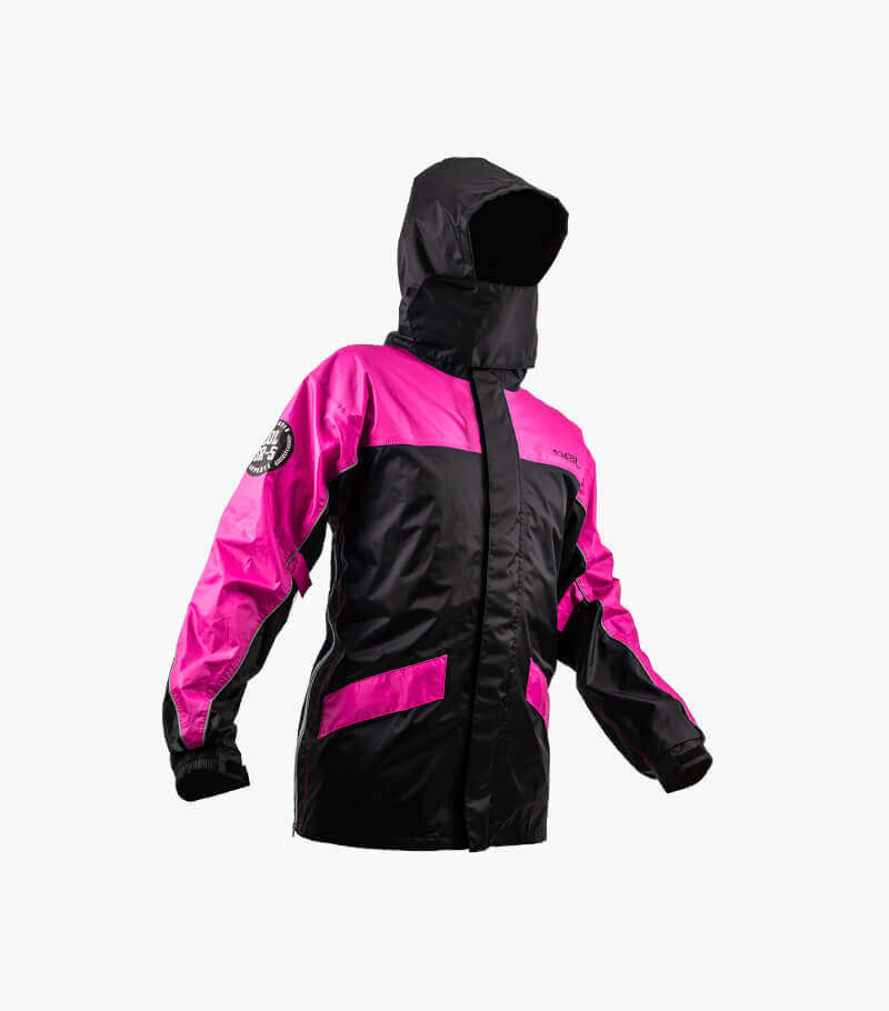 SOL SR-5 兩截式雨衣 桃紅