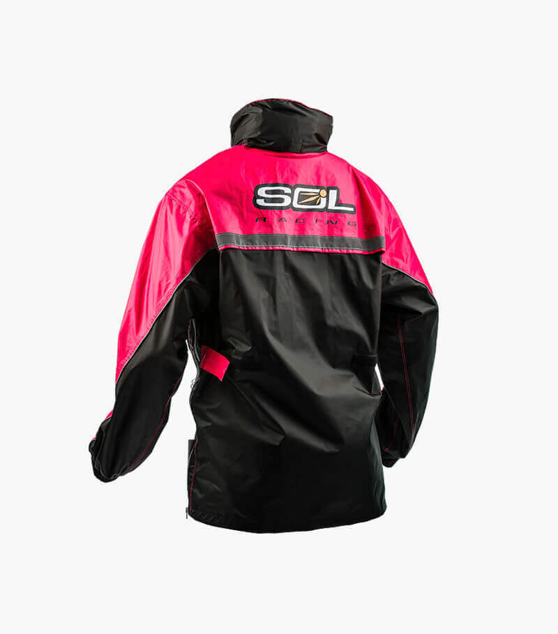 SOL SR-5 兩截式雨衣 紅