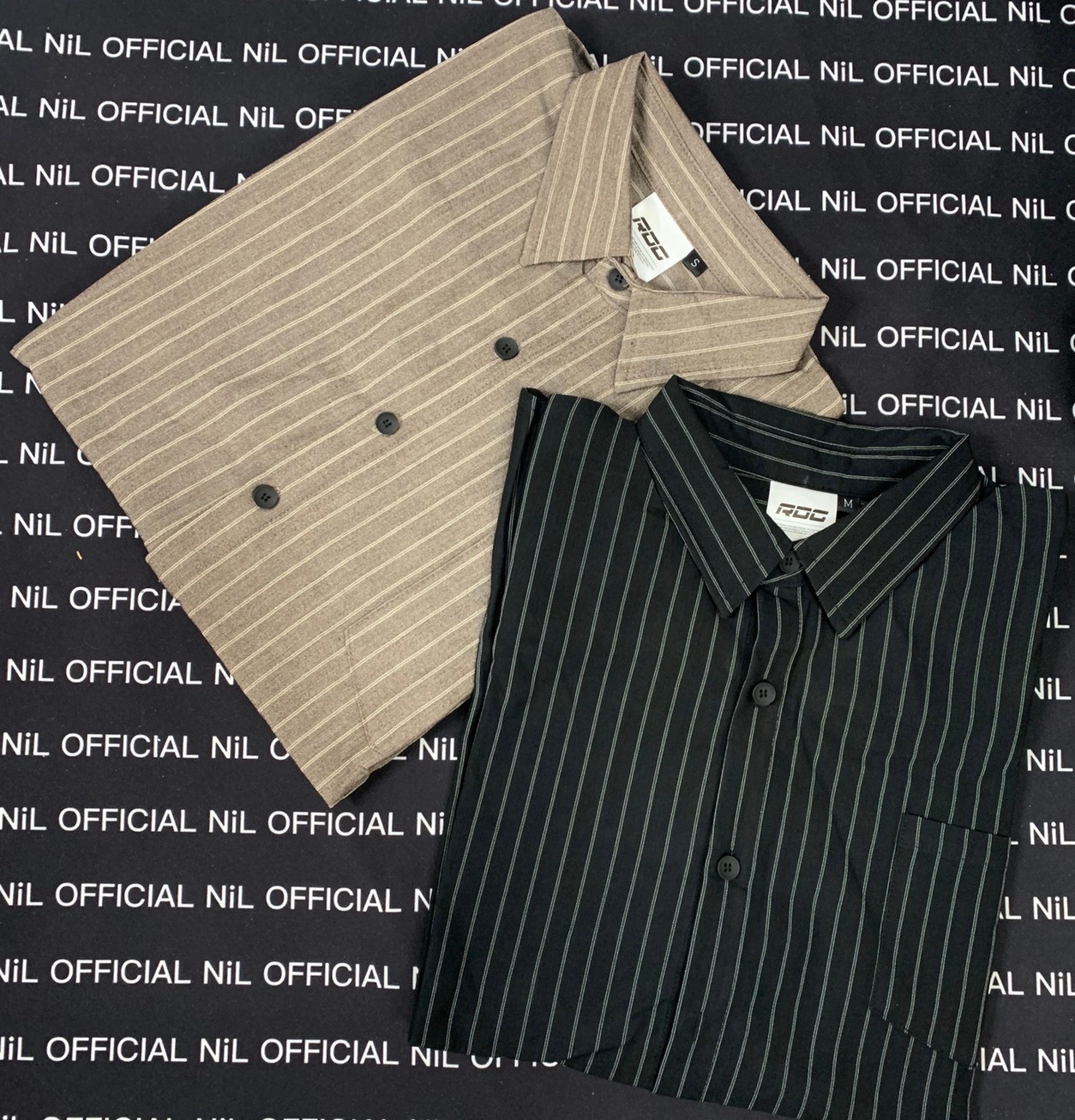 韓國製 RDC STUDIOS 質感 滑面 直條紋 長袖 寬鬆 襯衫