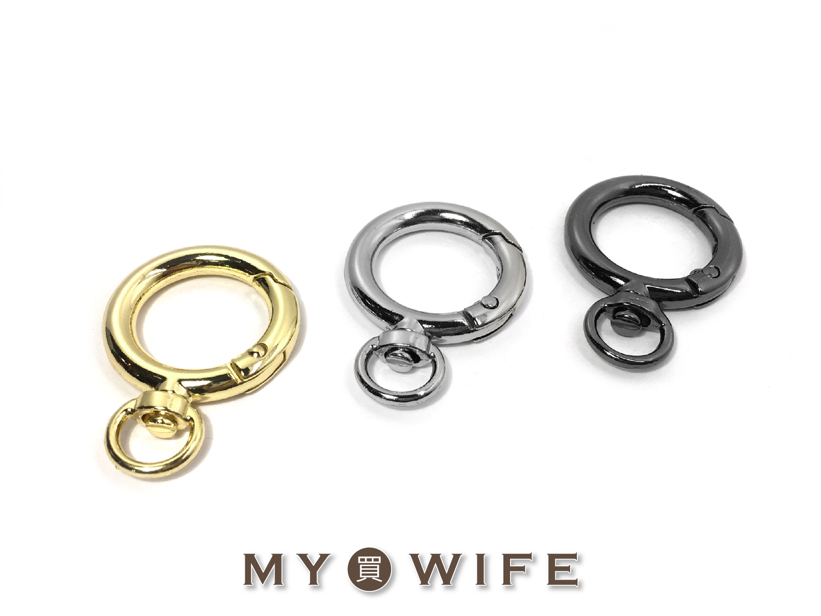 彈簧鎖圈合金勾_4色【CY-0766】